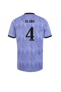 Real Madrid David Alaba #4 Fotballdrakt Borte Klær 2022-23 Korte ermer